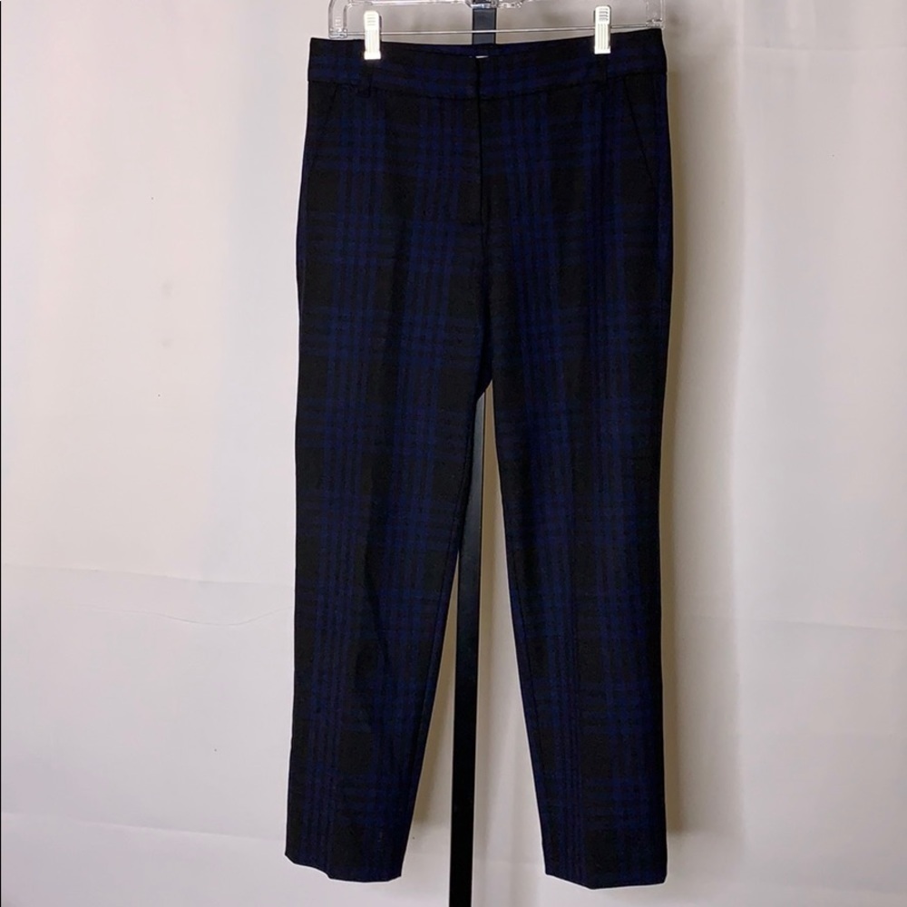 Velvet Graham & Spencer plaid stretch trousers s-4